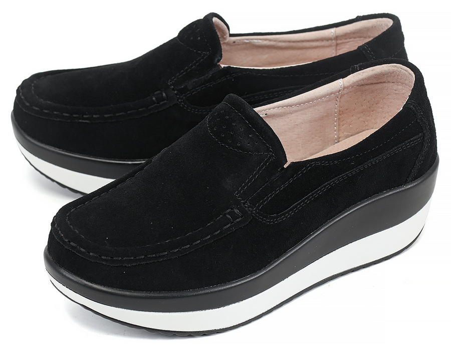 женские мокасины на танкетке натуральная замша binifoot тайвань 