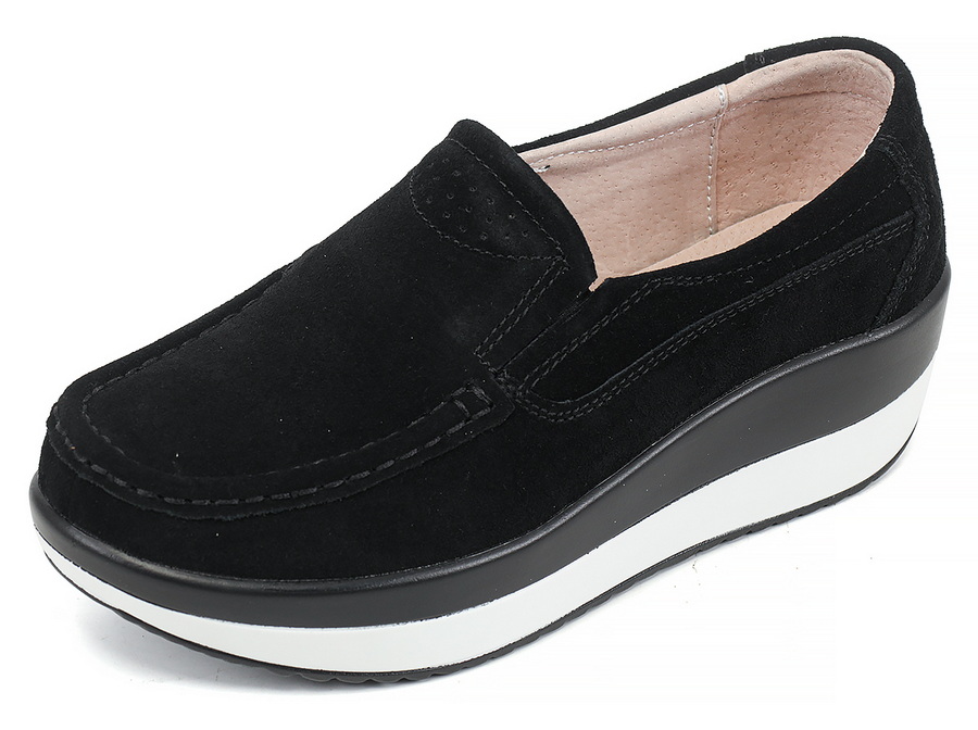 женские мокасины на танкетке натуральная замша binifoot тайвань 