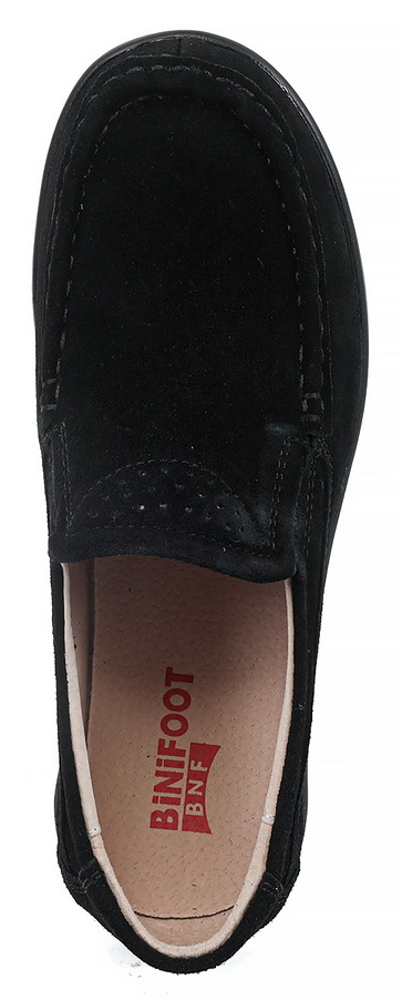 женские мокасины на танкетке натуральная замша binifoot тайвань 