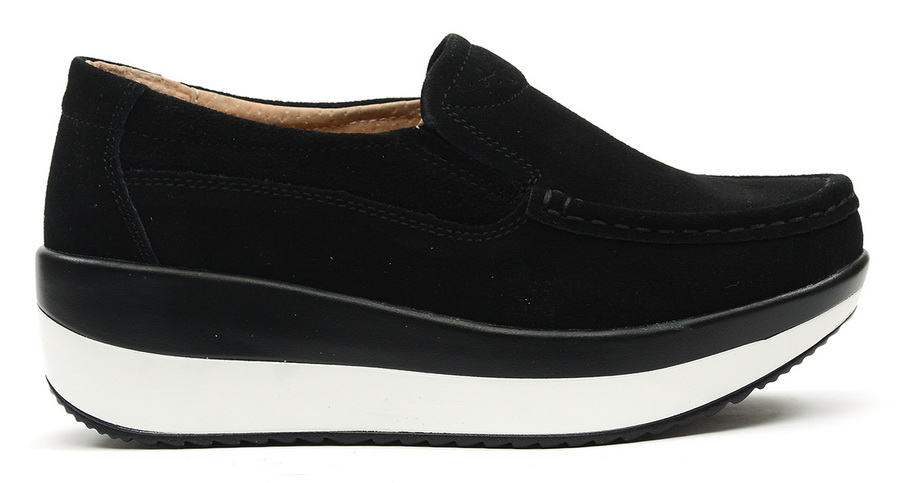 женские мокасины на танкетке натуральная замша binifoot тайвань 