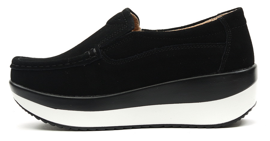 женские мокасины на танкетке натуральная замша binifoot тайвань 