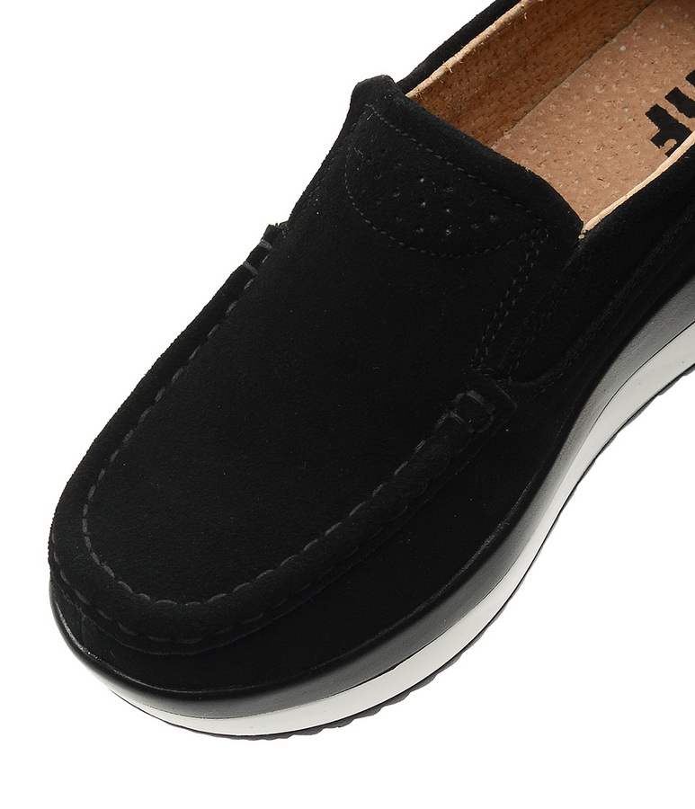 женские мокасины на танкетке натуральная замша binifoot тайвань 