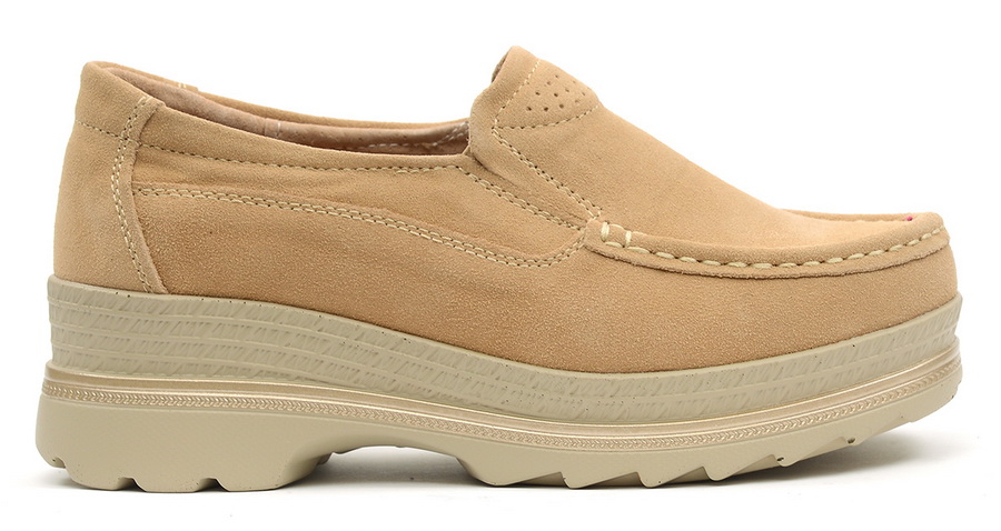 женские мокасины на танкетке натуральная замша bnf тайвань 