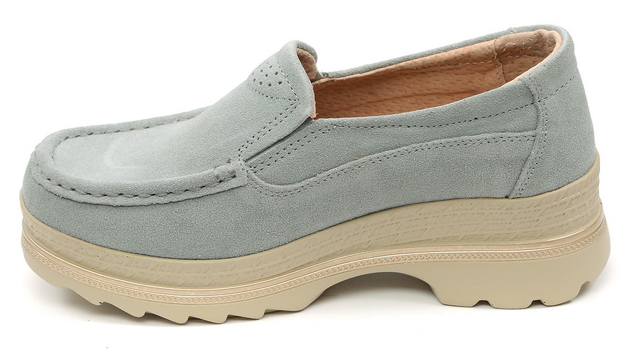 женские мокасины на танкетке натуральная замша bnf тайвань 