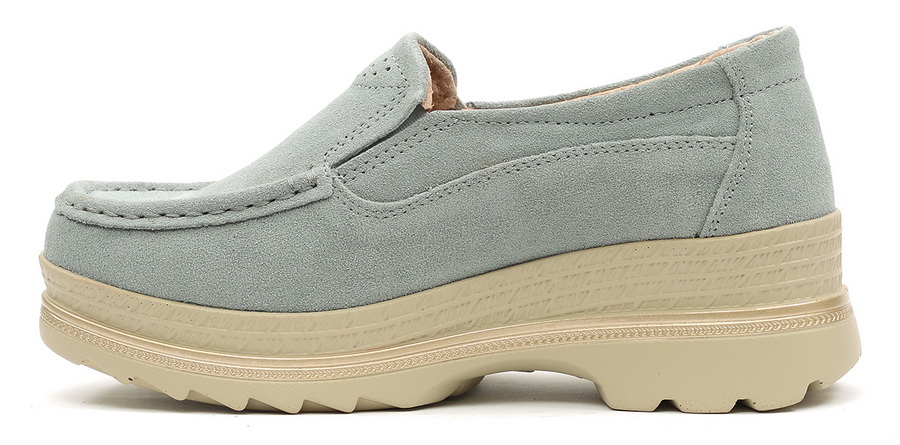 женские мокасины на танкетке натуральная замша bnf тайвань 