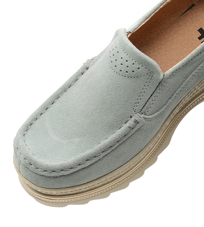 женские мокасины на танкетке натуральная замша bnf тайвань 