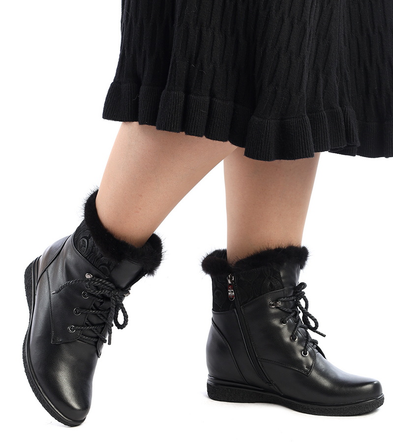 женские ботинки натуральная кожа /натуральный мех gugu германия