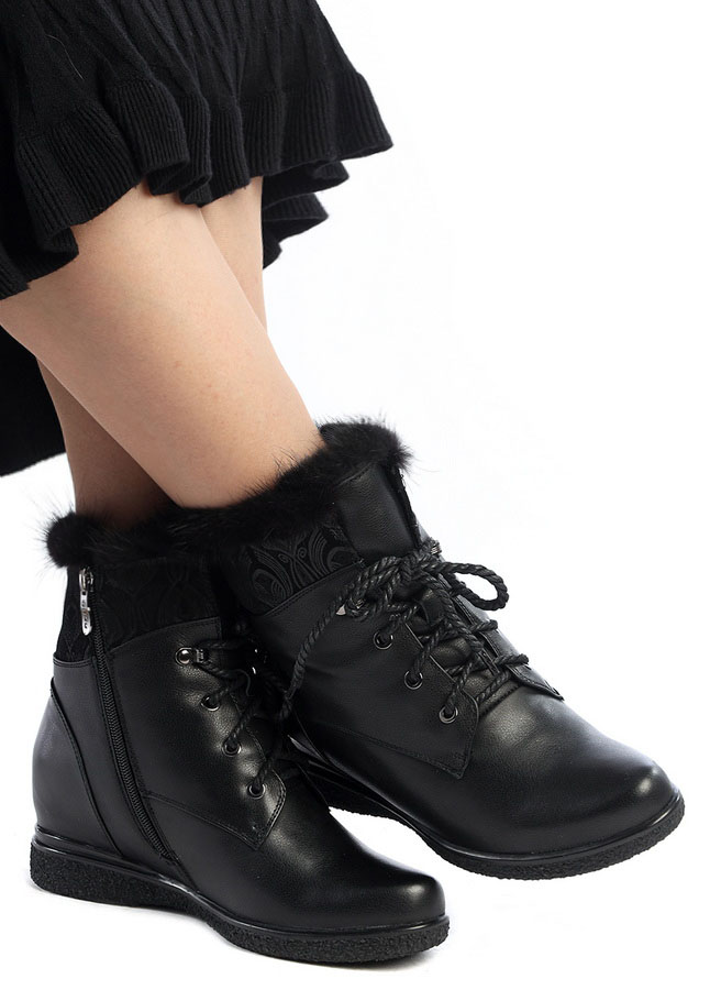 женские ботинки натуральная кожа /натуральный мех gugu германия