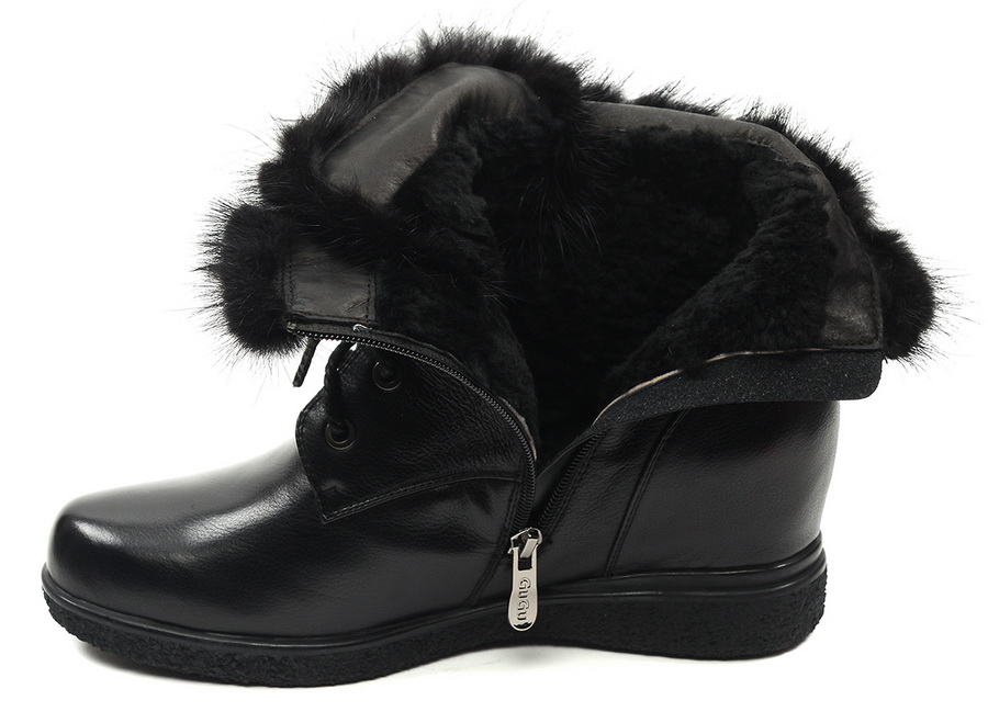 женские ботинки натуральная кожа /натуральный мех gugu германия