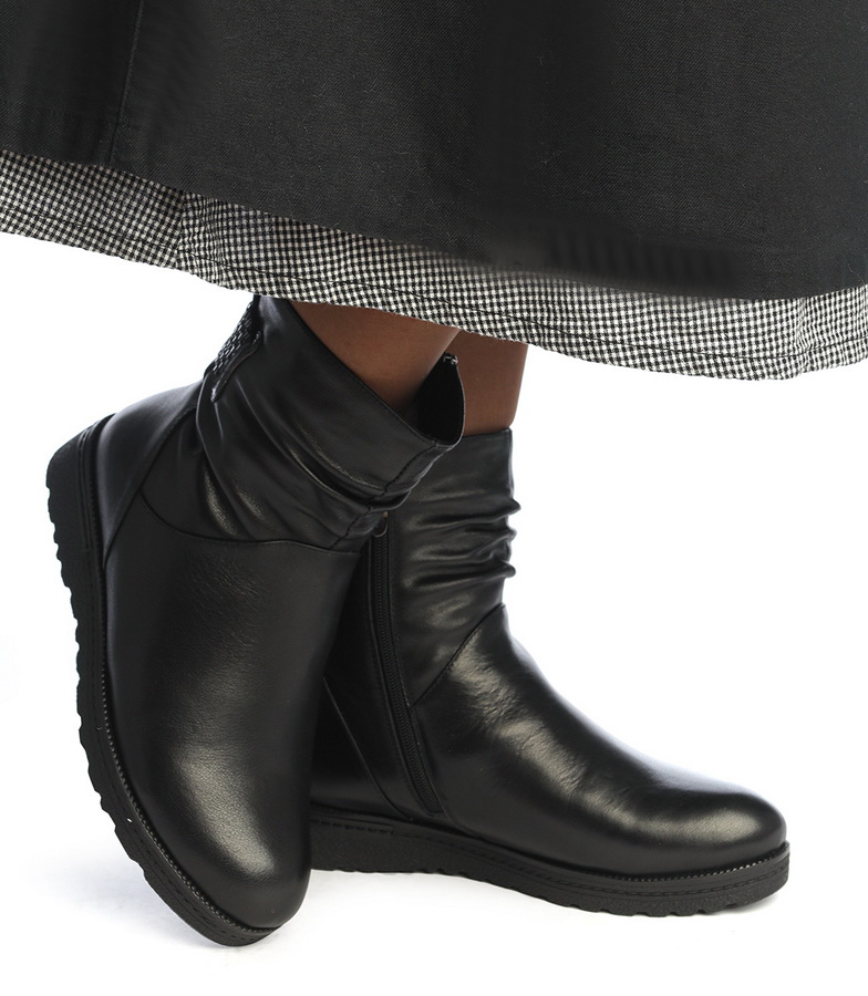 женские полусапоги натуральная кожа / натуральный мех gugu германия