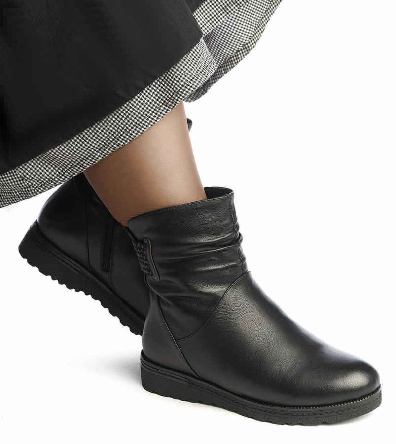 женские полусапоги натуральная кожа / натуральный мех gugu германия