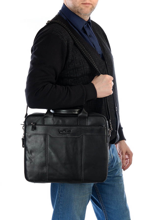 мужской портфель натуральная кожа ruff ryder