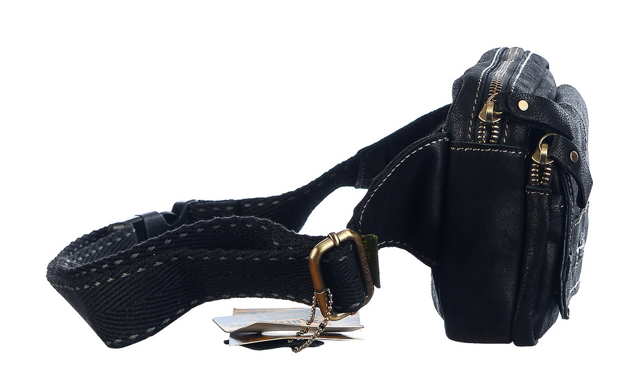 мужская  сумка поясная натуральная кожа ruff ryder