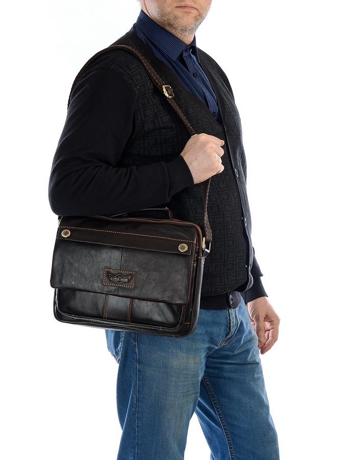 мужской портфель натуральная кожа ruff ryder