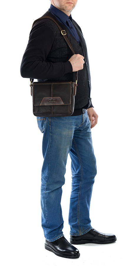 мужская сумка натуральная кожа ruff ryder