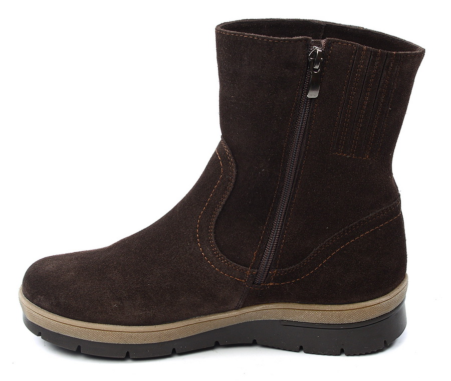 женские полусапоги натуральная кожа (замша) / шерсть эго беларусь