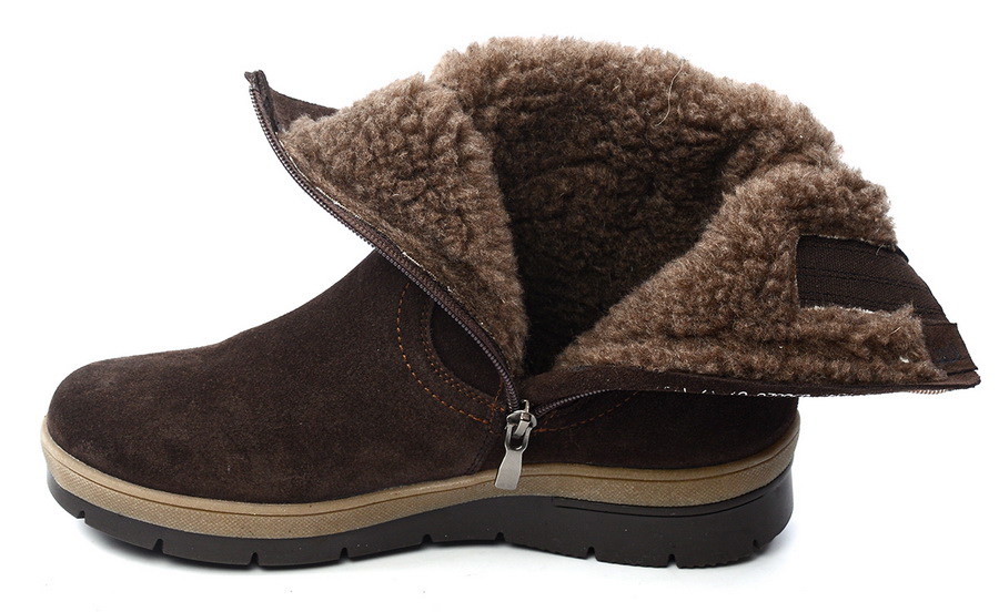 женские полусапоги натуральная кожа (замша) / шерсть эго беларусь