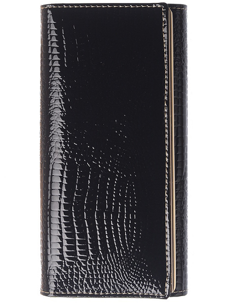 женский кошелек лаковый натуральная кожа тайвань