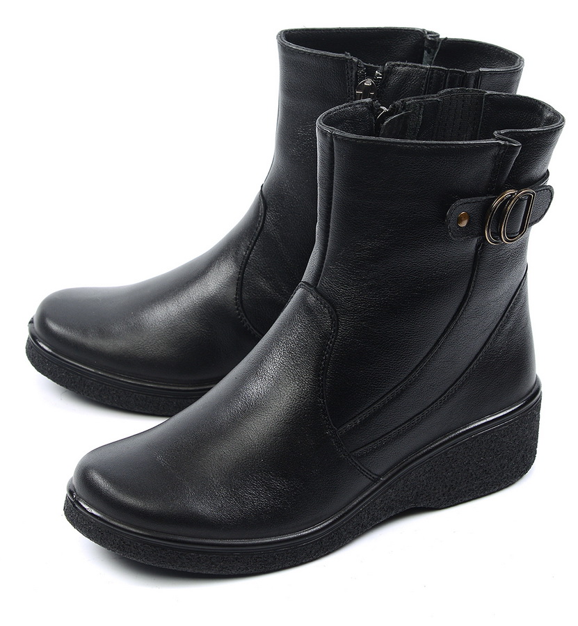 женские сапоги натуральная кожа / шерсть росвест россия