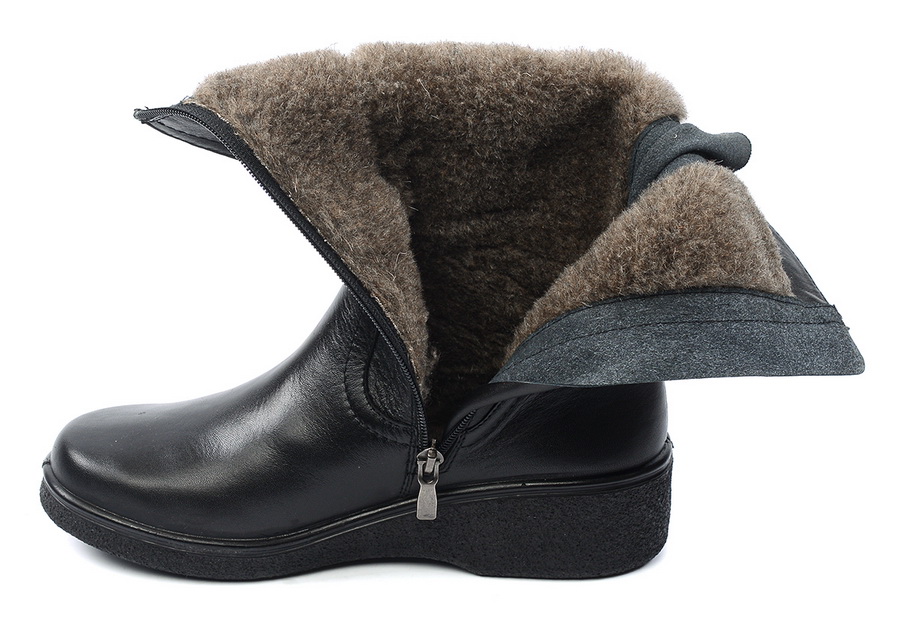 женские сапоги натуральная кожа / шерсть росвест россия