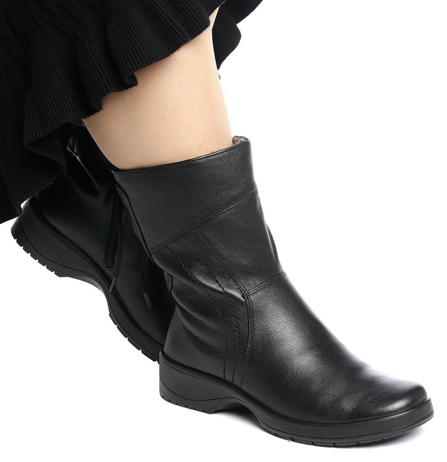 женские полусапоги натуральная кожа / шерсть росвест россия