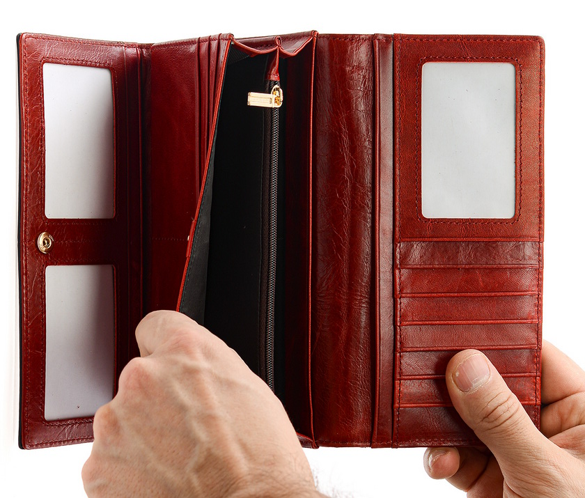 женский кошелек натуральная кожа корея