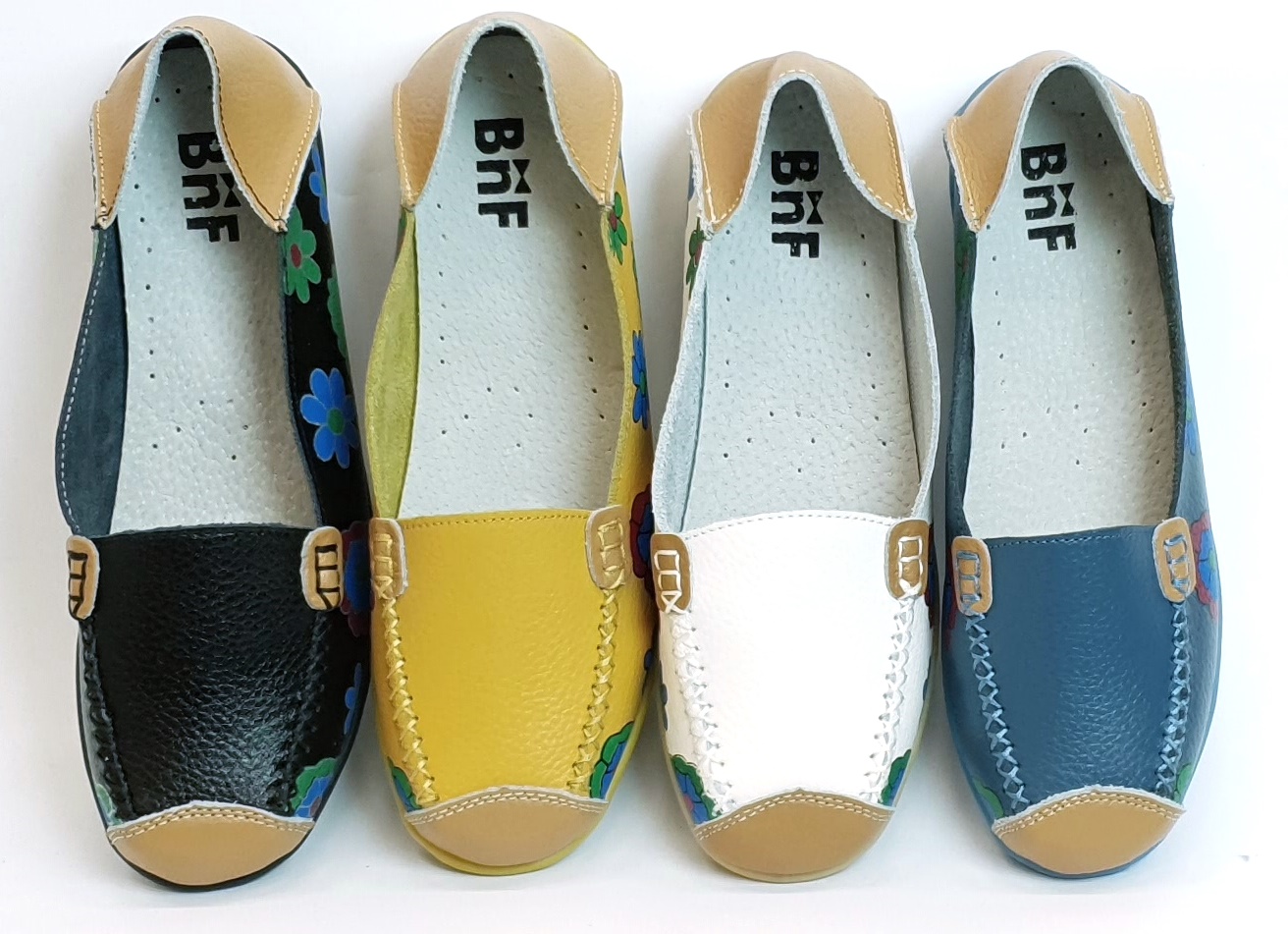 женские мокасины натуральная кожа binifoot/bnf тайвань