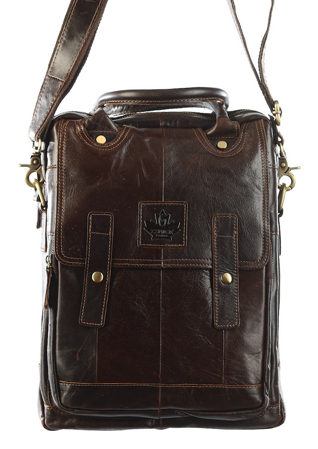 мужская сумка натуральная кожа zznick 