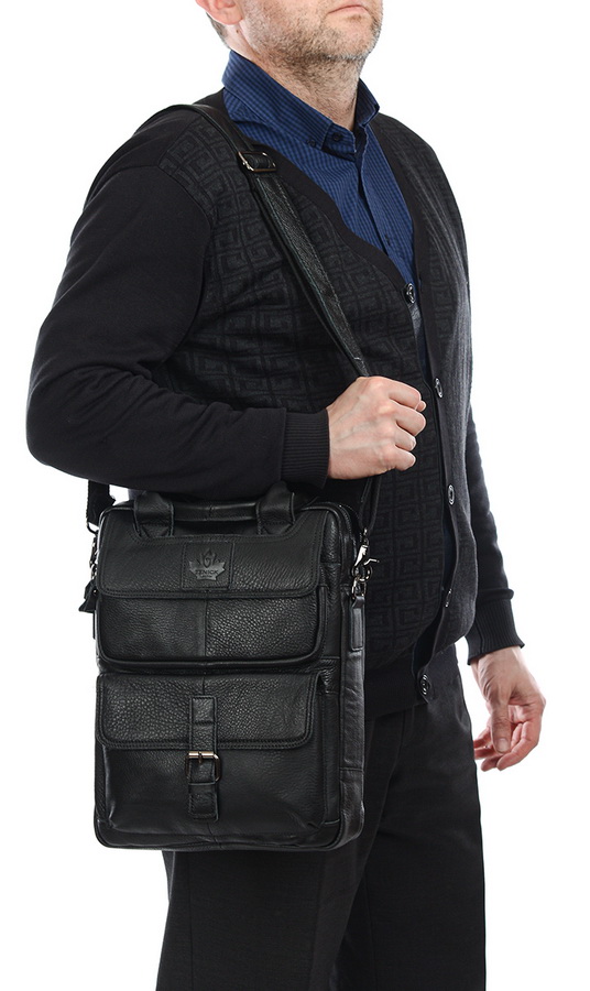 мужская сумка натуральная кожа zznick 