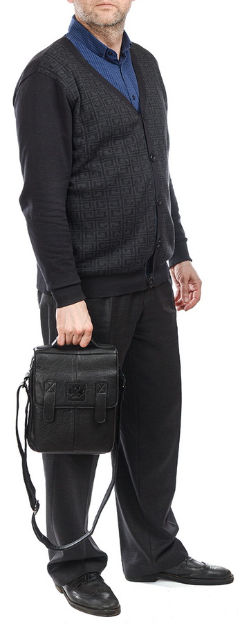 мужская сумка натуральная кожа zznick 