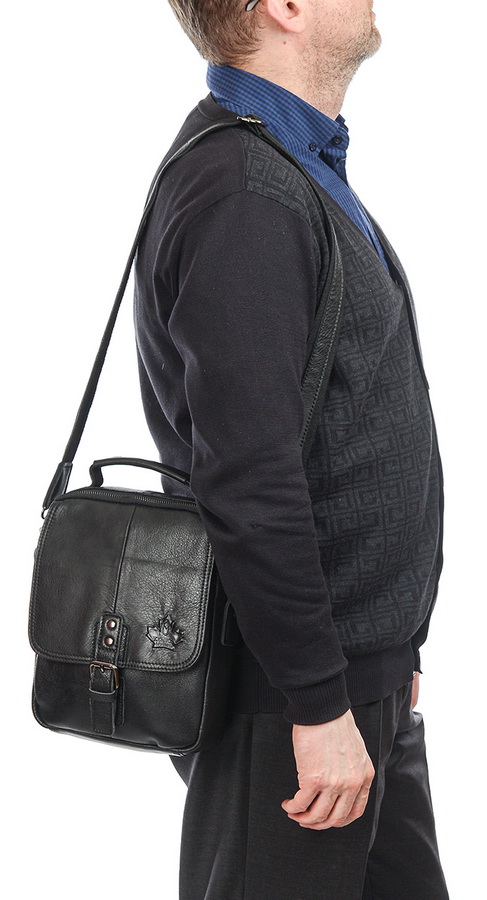 мужская сумка натуральная кожа zznick 