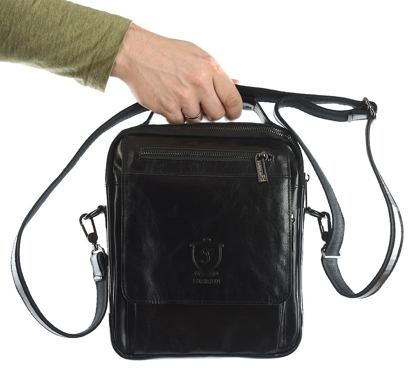 мужская сумка натуральная кожа farirun