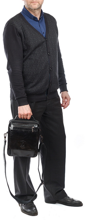 мужская сумка натуральная кожа farirun