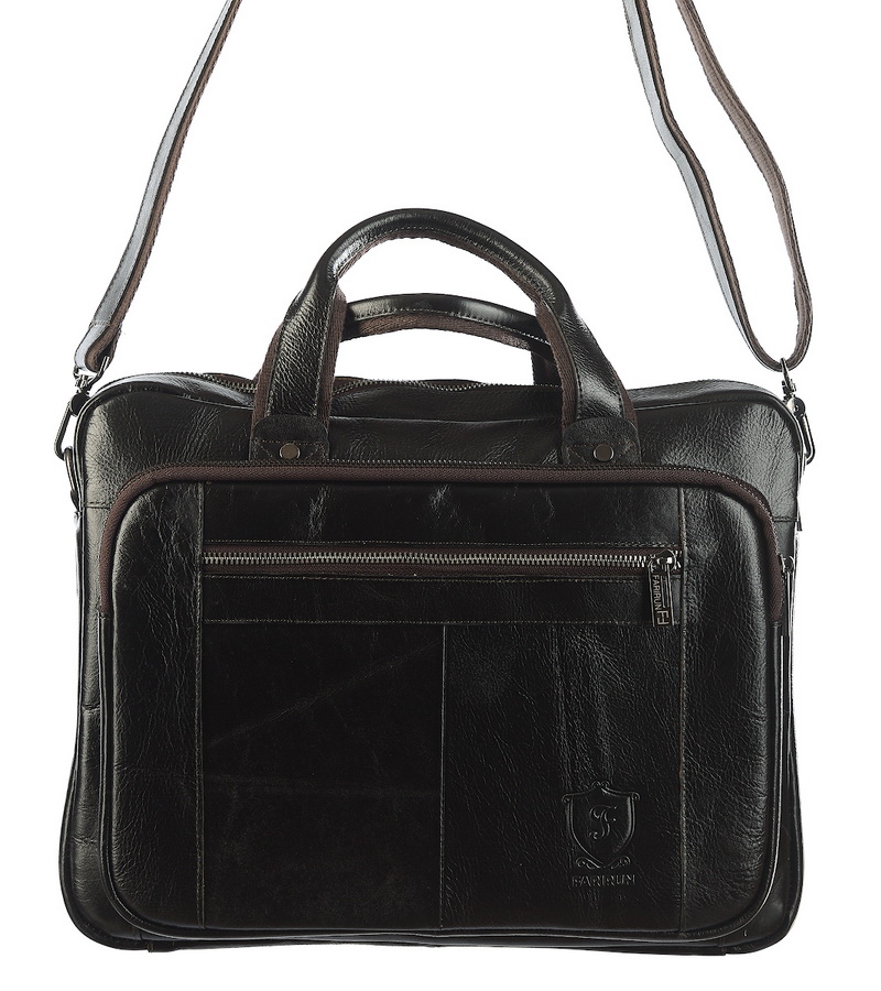 мужской портфель натуральная кожа farirun
