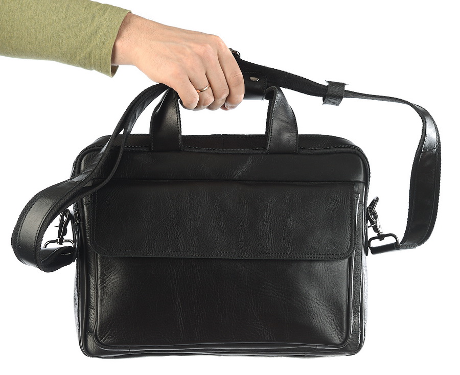 мужской портфель натуральная кожа famous men