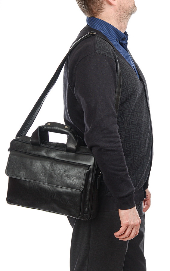 мужской портфель натуральная кожа famous men