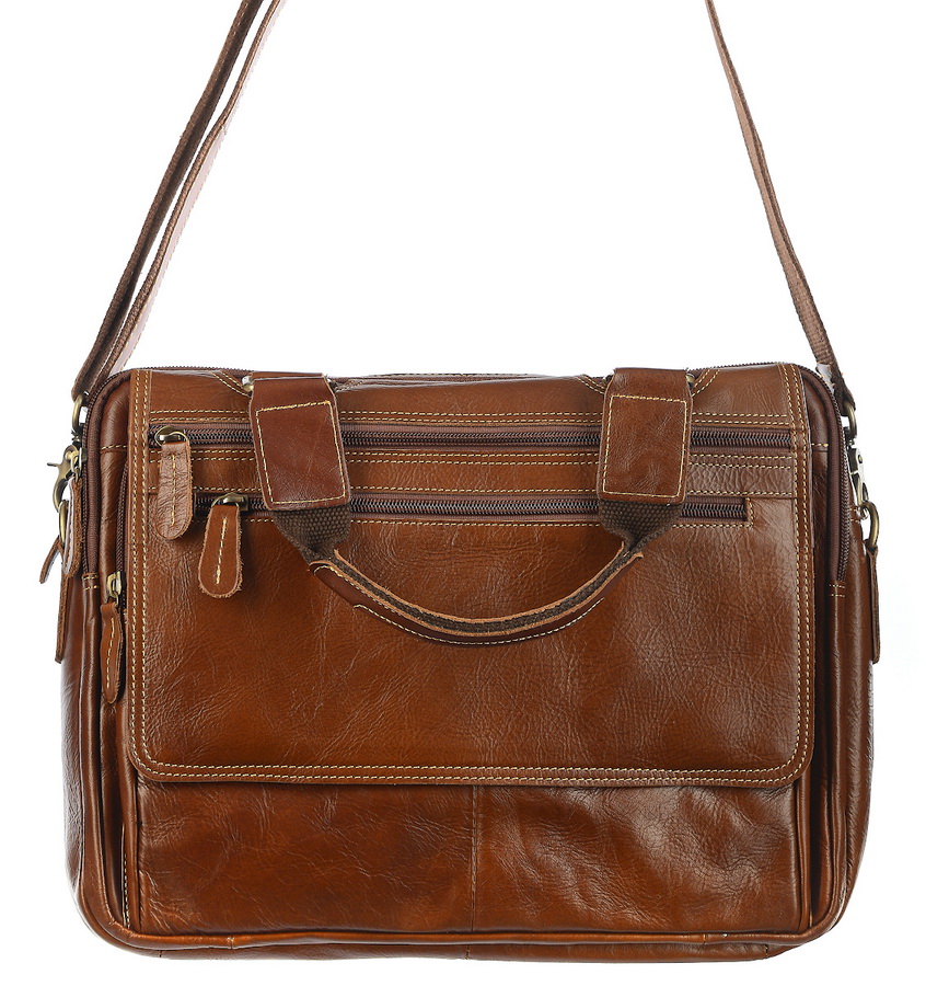 мужской портфель натуральная кожа famous men