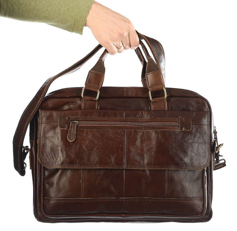 мужской портфель натуральная кожа famous men