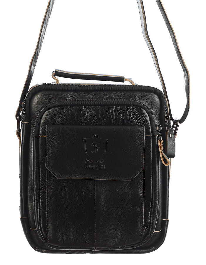 мужская сумка натуральная кожа farirun