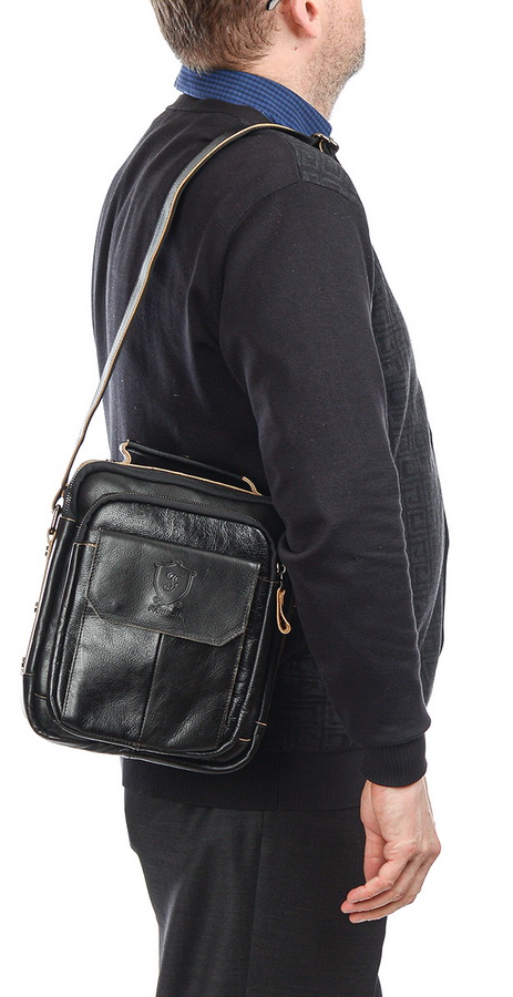 мужская сумка натуральная кожа farirun