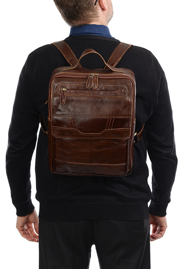 рюкзак натуральная кожа famous men