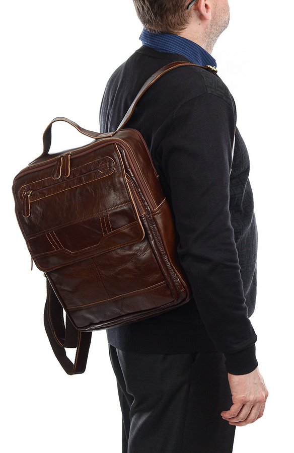 рюкзак натуральная кожа famous men
