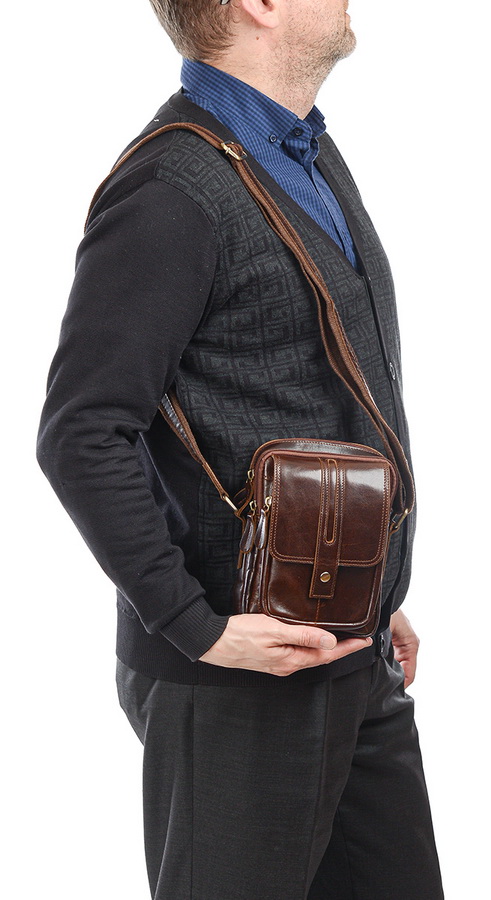 мужская сумка натуральная кожа famous men