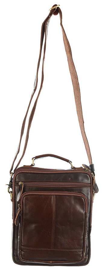 мужская сумка натуральная кожа famous men