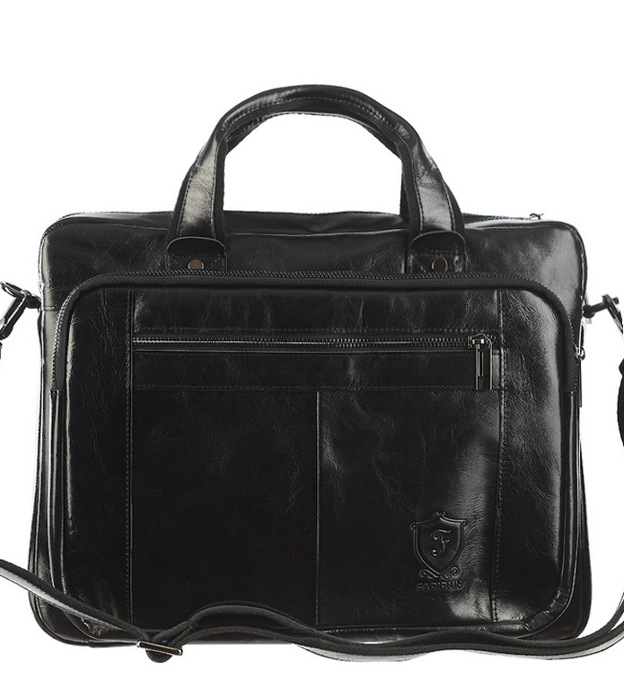 мужской портфель натуральная кожа farirun