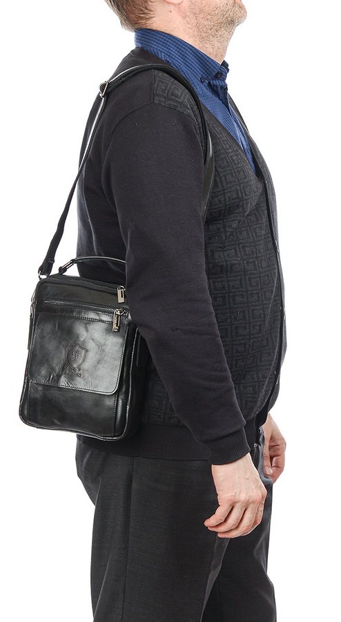 мужская сумка натуральная кожа farirun