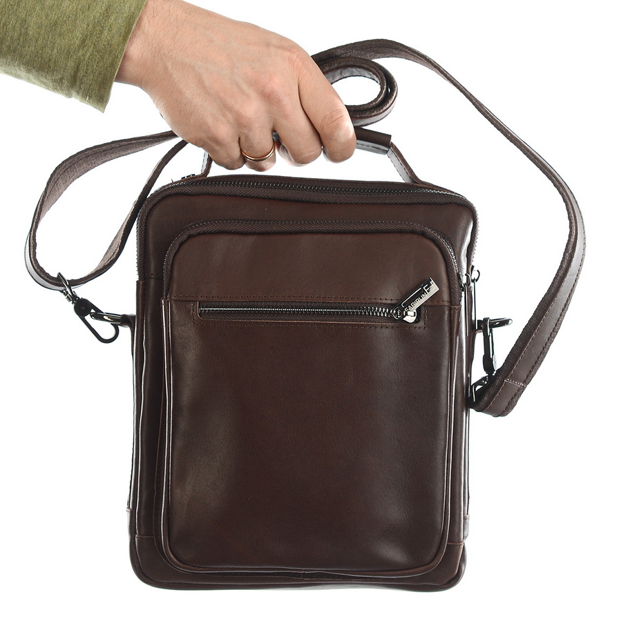 мужская сумка натуральная кожа farirun