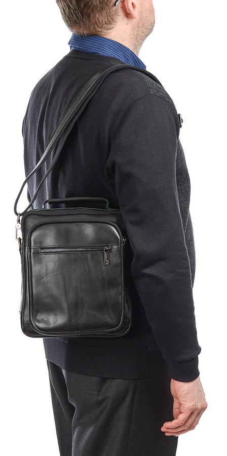 мужская сумка натуральная кожа farirun