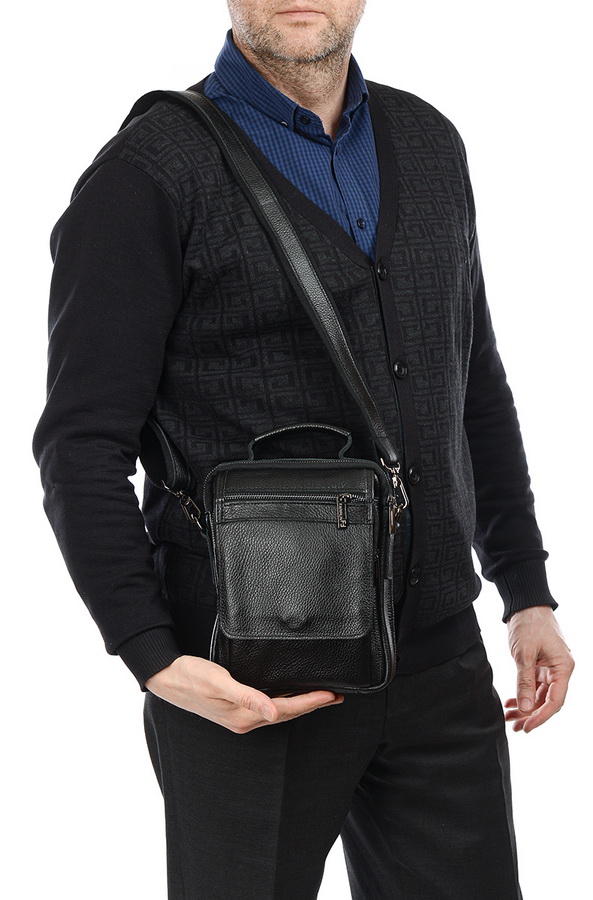 мужская сумка натуральная кожа farirun