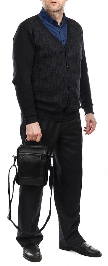 мужская сумка натуральная кожа farirun